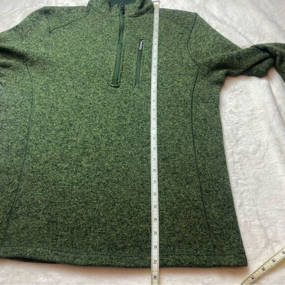 Woolrich Green 1/4 Zip Fleece Pullover Size Large - Picture 10 of 11